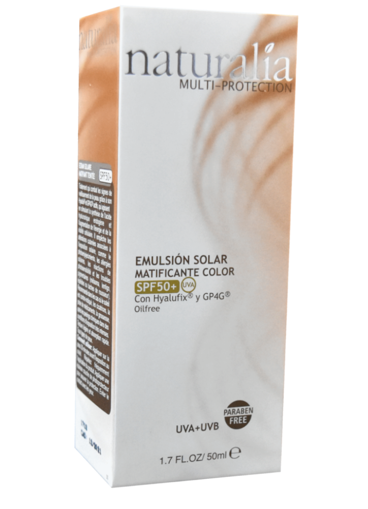 NATURALIA EMULSION SOLAIRE MATIFIANTE COULEUR 50 ML SPF 50+
