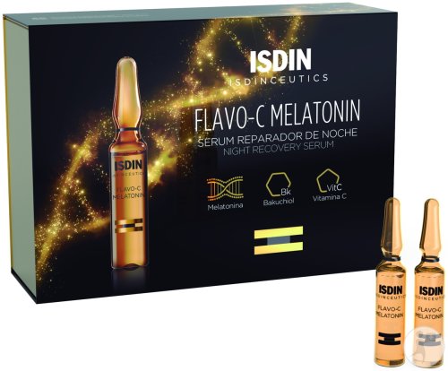 Isdin Flavo-C Melatonin Sérum Réparateur Nuit 30 ampoules