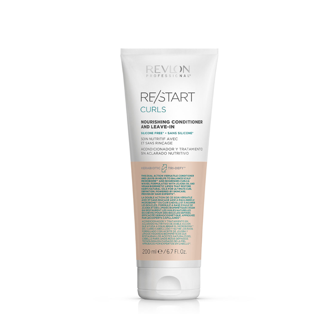 REVLON RESTART CURLS SOIN NUTRITIF AVEC ET SANS RINCAGE 200 ML