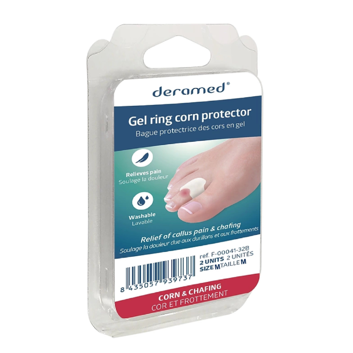DERAMED BAGUE PROTECTRICE DES CORS EN GEL 2 UNITES