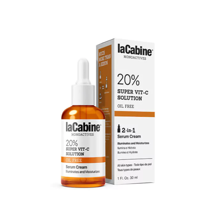 LA CABINE 20 SUPER VIT C SOLUTION 2 EN 1 SERUM CREME 30 ML