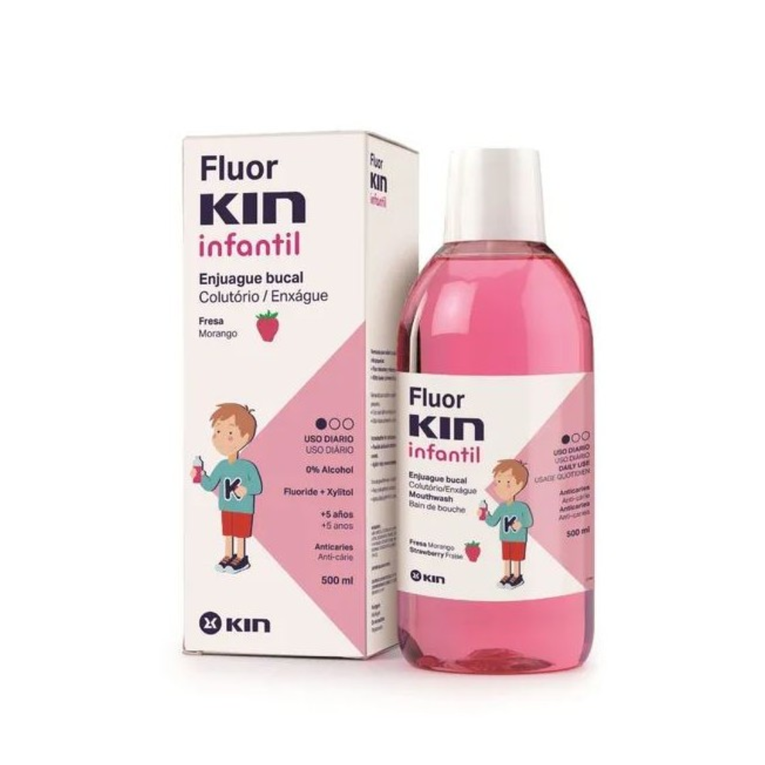 KIN BAIN DE BOUCHE ENFANT GOUT FRAISE 500 ML
