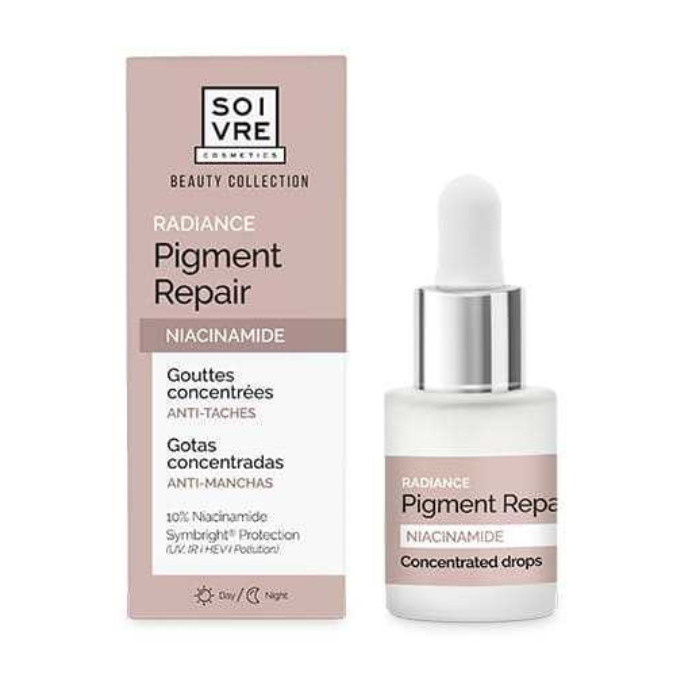 SOIVRE COSMETICS RADIANCE PIGMENT REPAIR NIACINAMIDE ANTI TACHE JOUR ET NUIT 15 ML