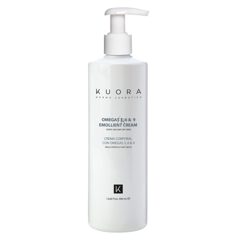 KUORA CREME EMOLLIENTE OMEGA 3 6 ET 9 PEAUX SENSIBLES SECS ET ATOPIQUE 400 ML