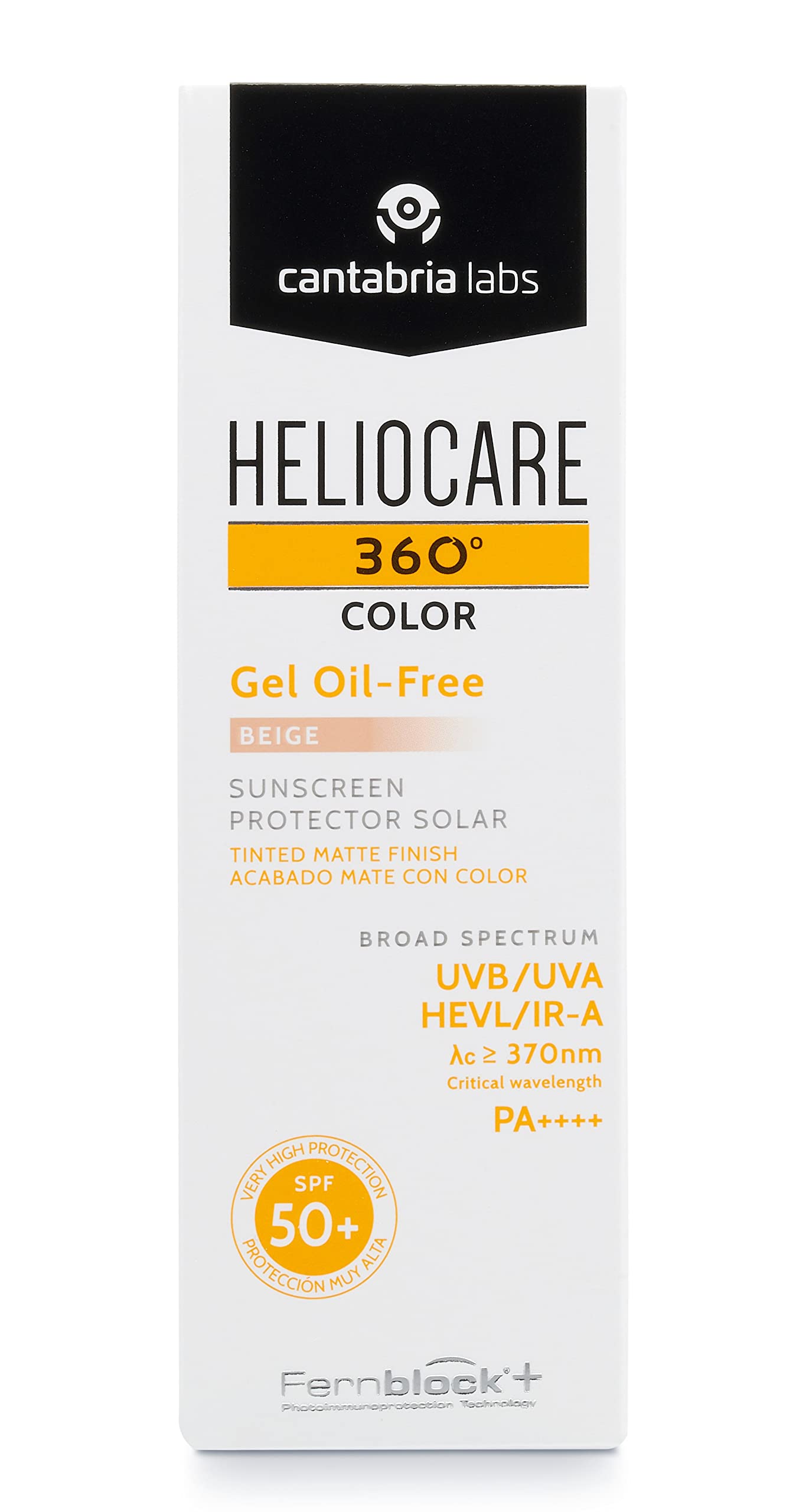 CANTABRIA HELIOCARE 360 GEL OIL-FREE BEIGE SPF50+