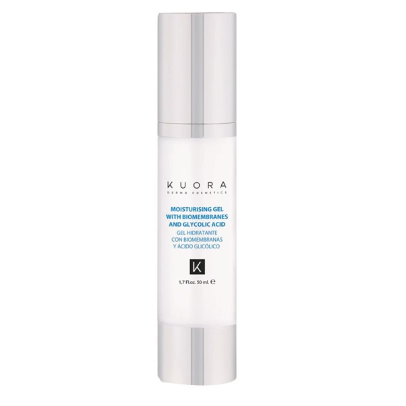 KUORA GEL HYDRATANT AUX BIOMEMBRANES ET A L'ACIDE GLYCOLIQUE SPF10 50ML