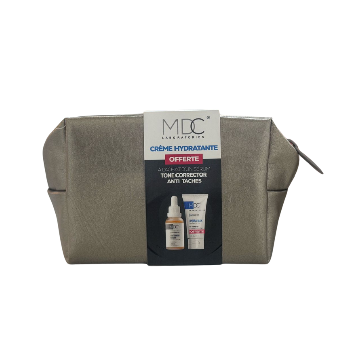 MDC OFFRE TONE CORRECTOR SERUM ECLAIRCISSANT 30 ML+MDC HYDRA MAX 30ML + TROUSSE OFFERTS