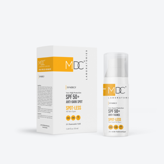MDC SYNERGY ECRAN SOLAIRE SPF 50 SPOTLESS TOUS TYPES DE PEAUX 50 ML