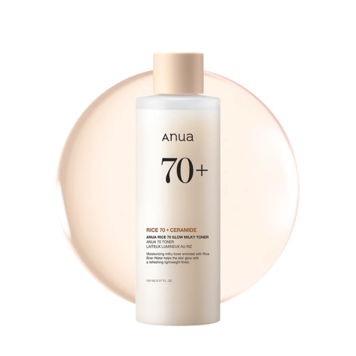 ANUA RICE 70 + CERAMIDE GLOW MILKY TONER 150 ML