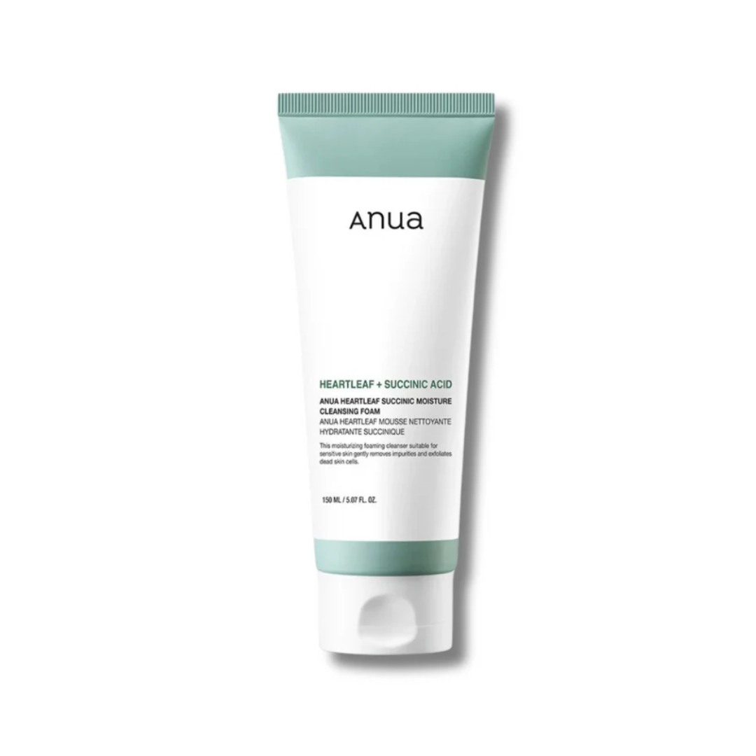 ANUA HEARTLEAF + SUCCINIC ACID MOISTURE FOAM 150 ML