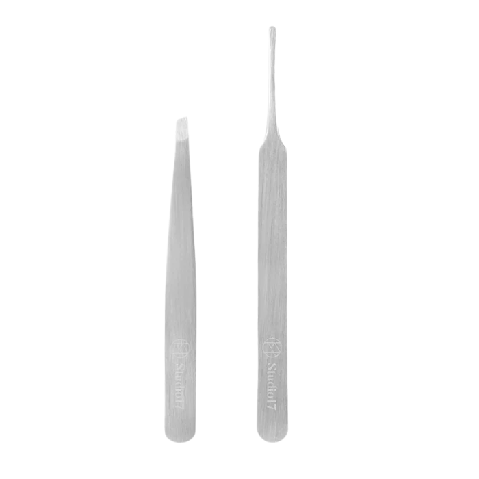 STUDIO 17 DUO DE PINCES A EPILER POUR MAQUILLAGE