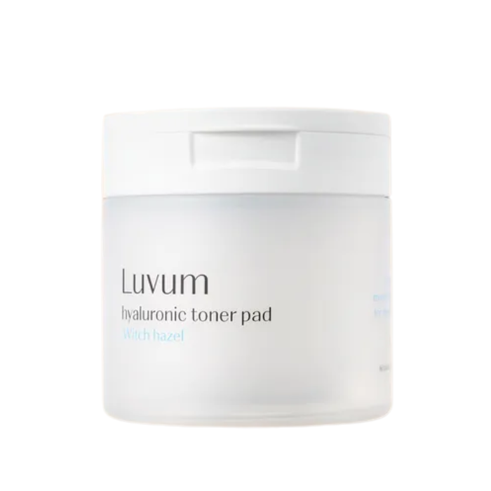 LUVUM HYALURONIC TONER PAD WITH HAZEL 60 PADS