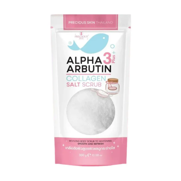 PRECIOUS SKIN ALPHA ARBUTIN 3 PLUS COLLAGEN 3 GOMMAGE AU SEL 300G