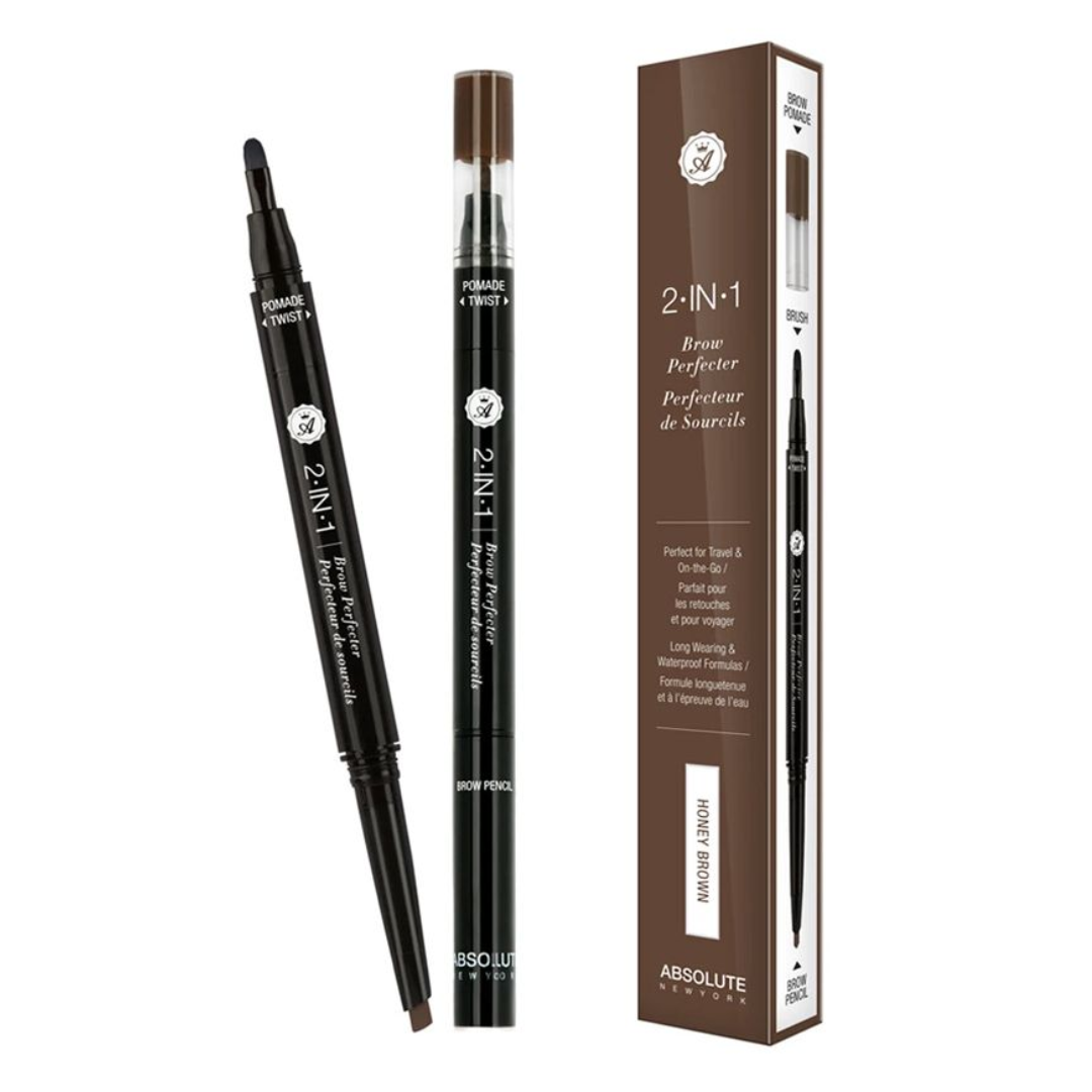 ABSOLUTE NEW YORK 2 EN 1 PERFECTEUR DE SOURCILS MARRON MIEL