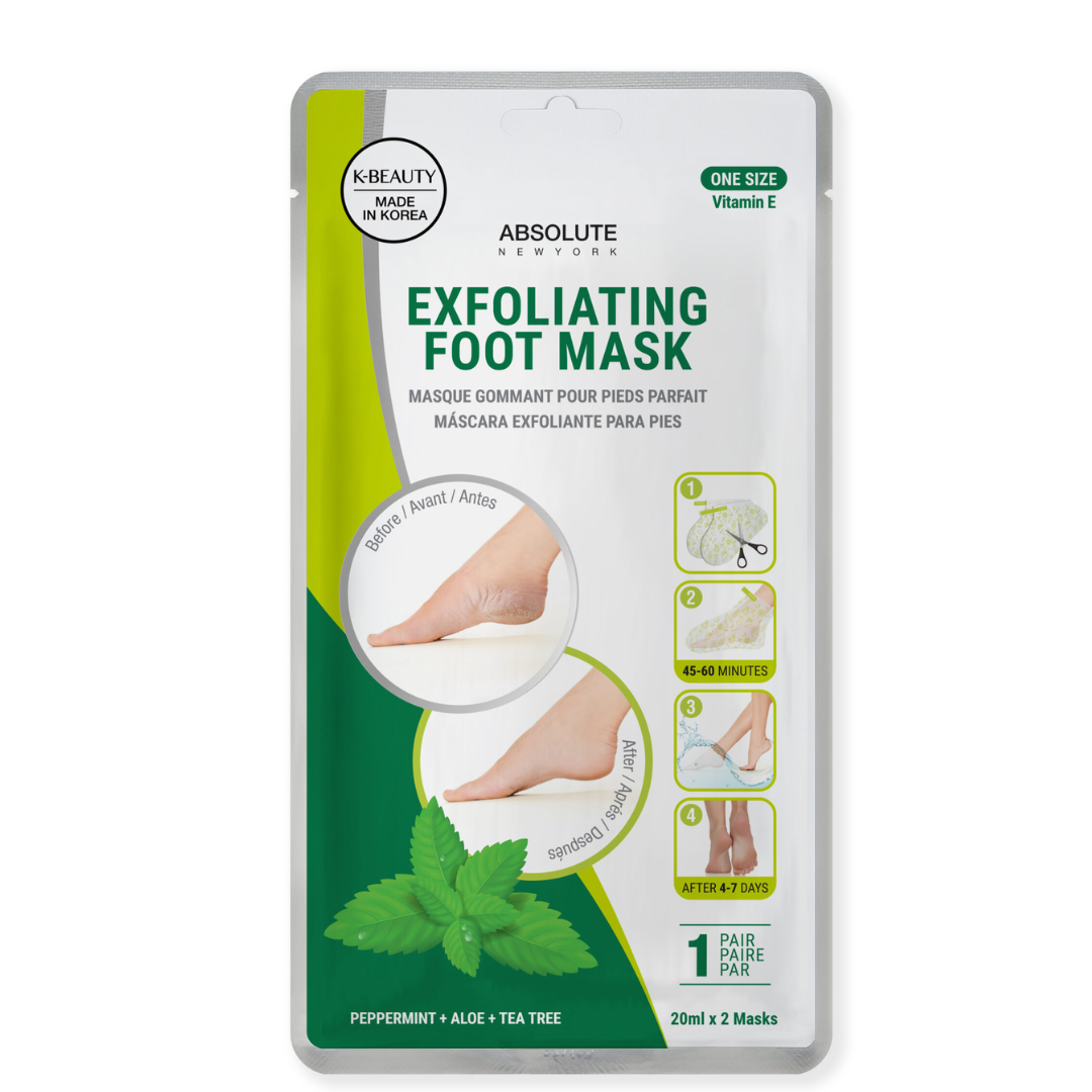 ABSOLUTE NEW YORK MASQUE EXFOLIANT PIEDS ALOE VERRA ET TEA TREE