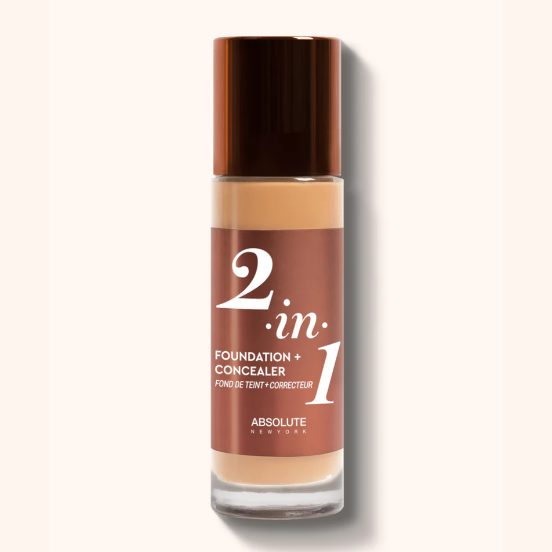 ABSOLUTE NEW YORK 2 EN 1 FOND DE TEINT + CORRECTEUR 03 WARM SAND 35 ML