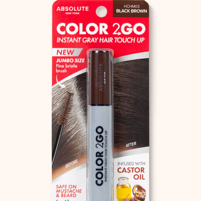 ABSOLUTE NEW YORK COUVRE RACINES COLOR 2GO BLACK BROWN