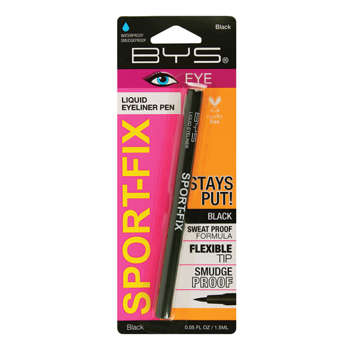 BYS SPORT-FIX LIQUID EYELINER PEN BLACK